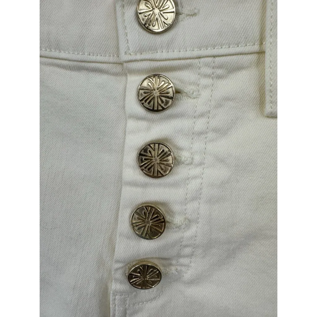 Lilly Pulitzer South Ocean High Rise‎ Lemon Meringue Yellow Straight Leg Jean 12 - Image 7