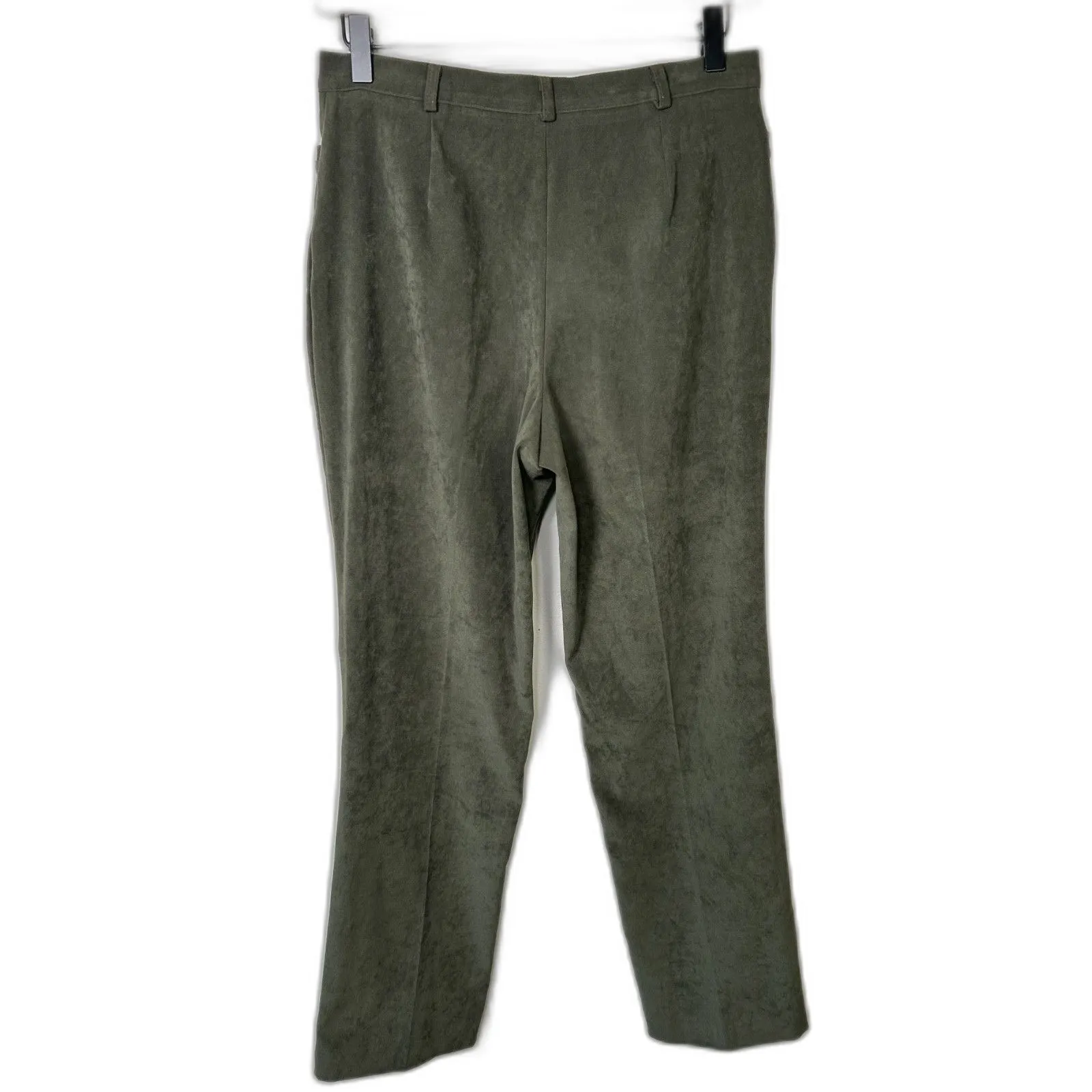 Tribal Women's Army Green Stretch Extensible Suede‎ Feel Business Pant Trouser 4 - Image 2