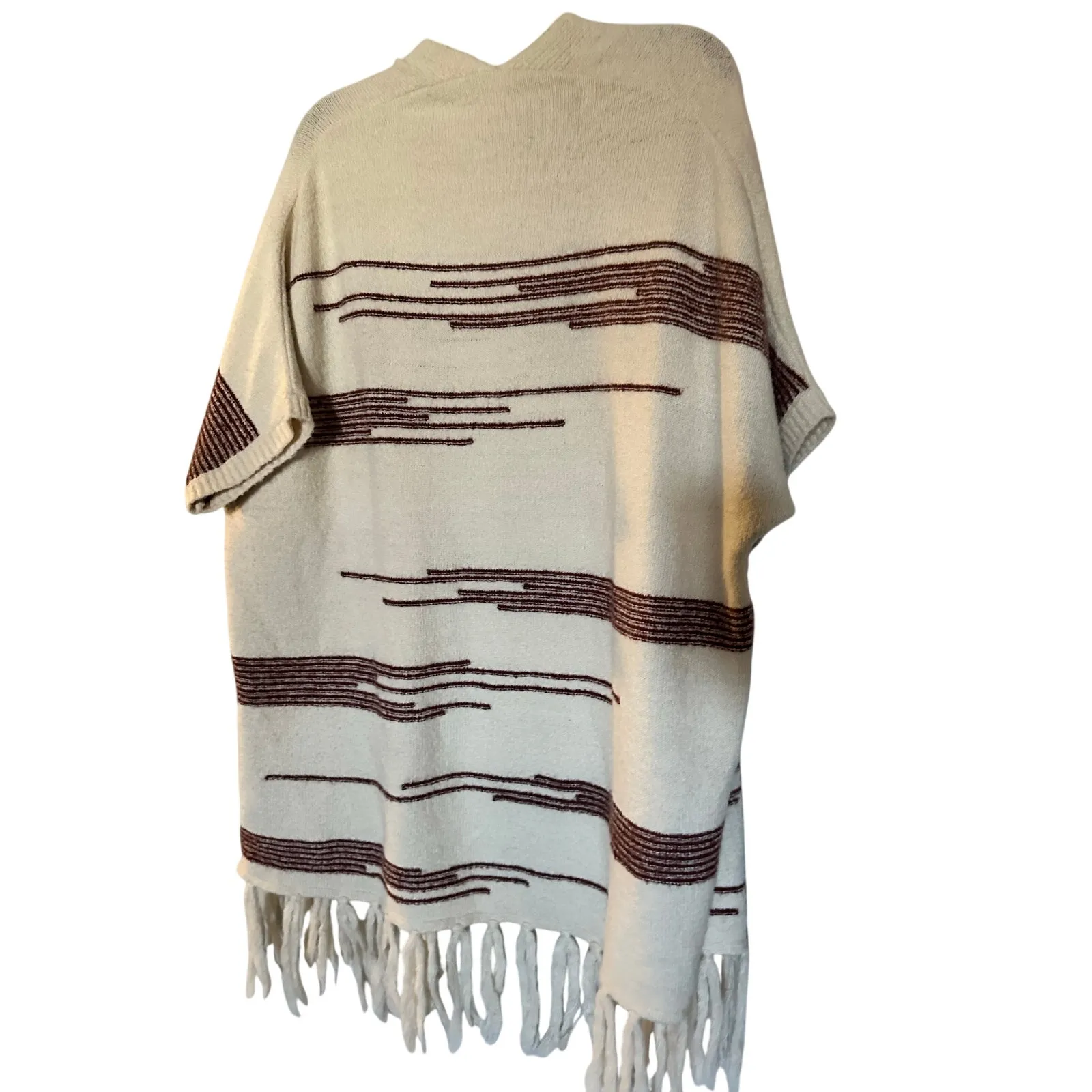 ANTHROPOLOGY Akemi Kin Western Boho Fringe Open Front Cardigan Sweater OS - Image 4