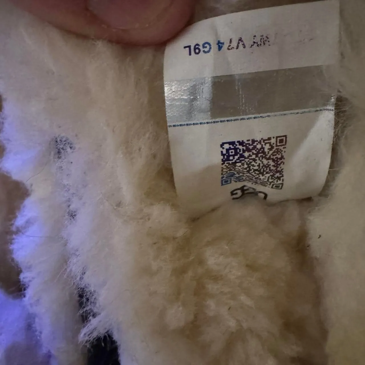 UGG Women’s Suede Shearling Slippers Gray Size 7 Moccasin Indoor Outdoor 1106878 - Image 5