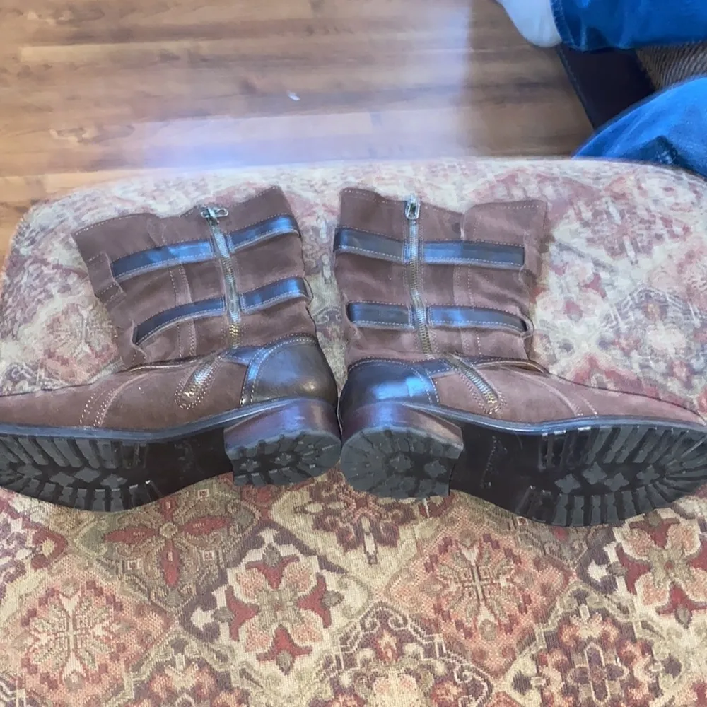 EDDIE BAUER 🌿 Leather 3-Buckle mid-calf Boots - Image 5