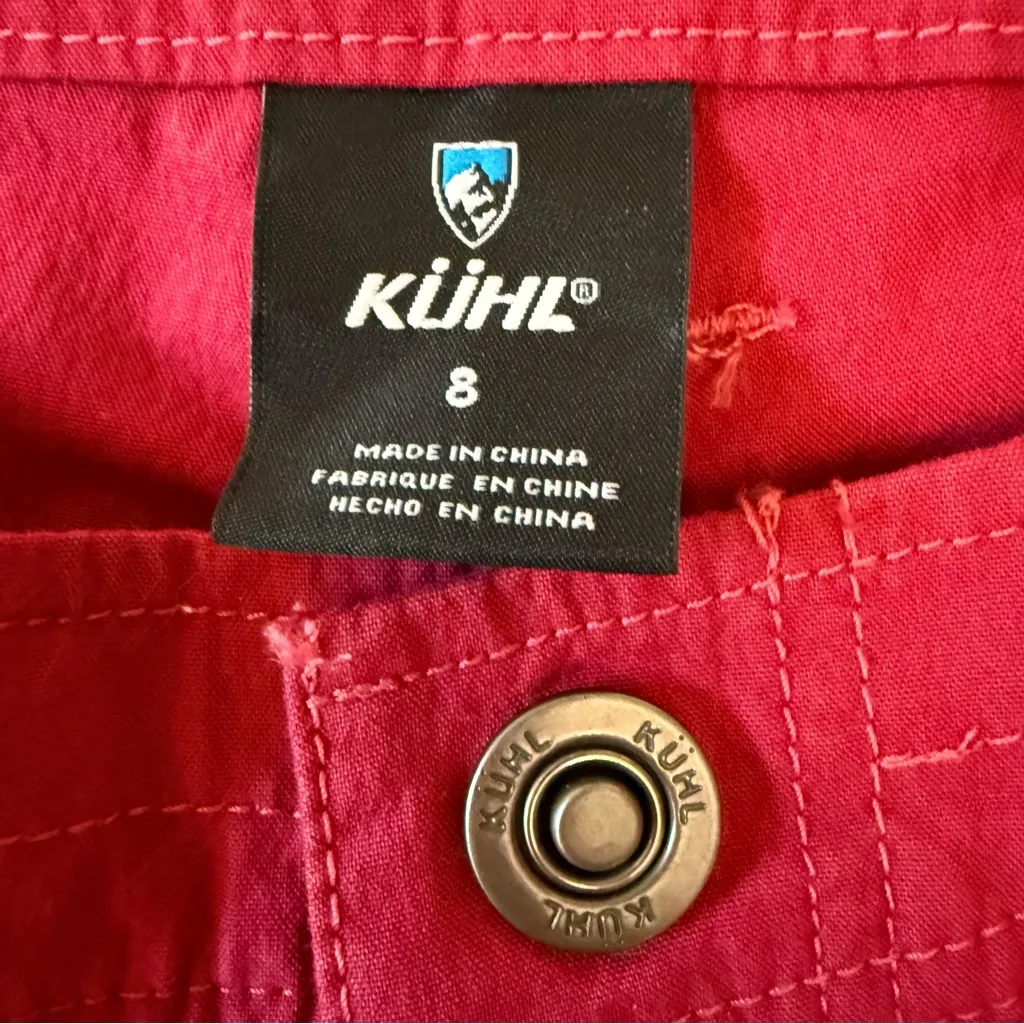 KÜHL Splash 11" Cargo Shorts in Plum Performance Fabric Women’s Size 8 - Image 8