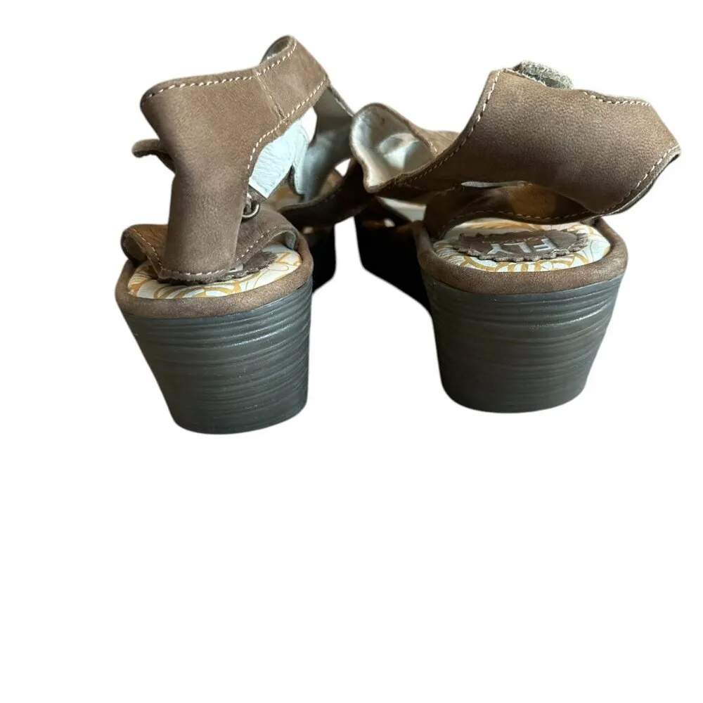 Fly London Yeba 895 Leather Sandals Strappy Comfort Durable Size 39 8 Women's - Image 7