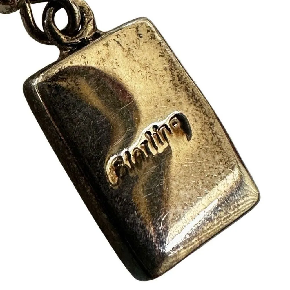 Sterling silver multi stone Inlay Earrings - Image 5