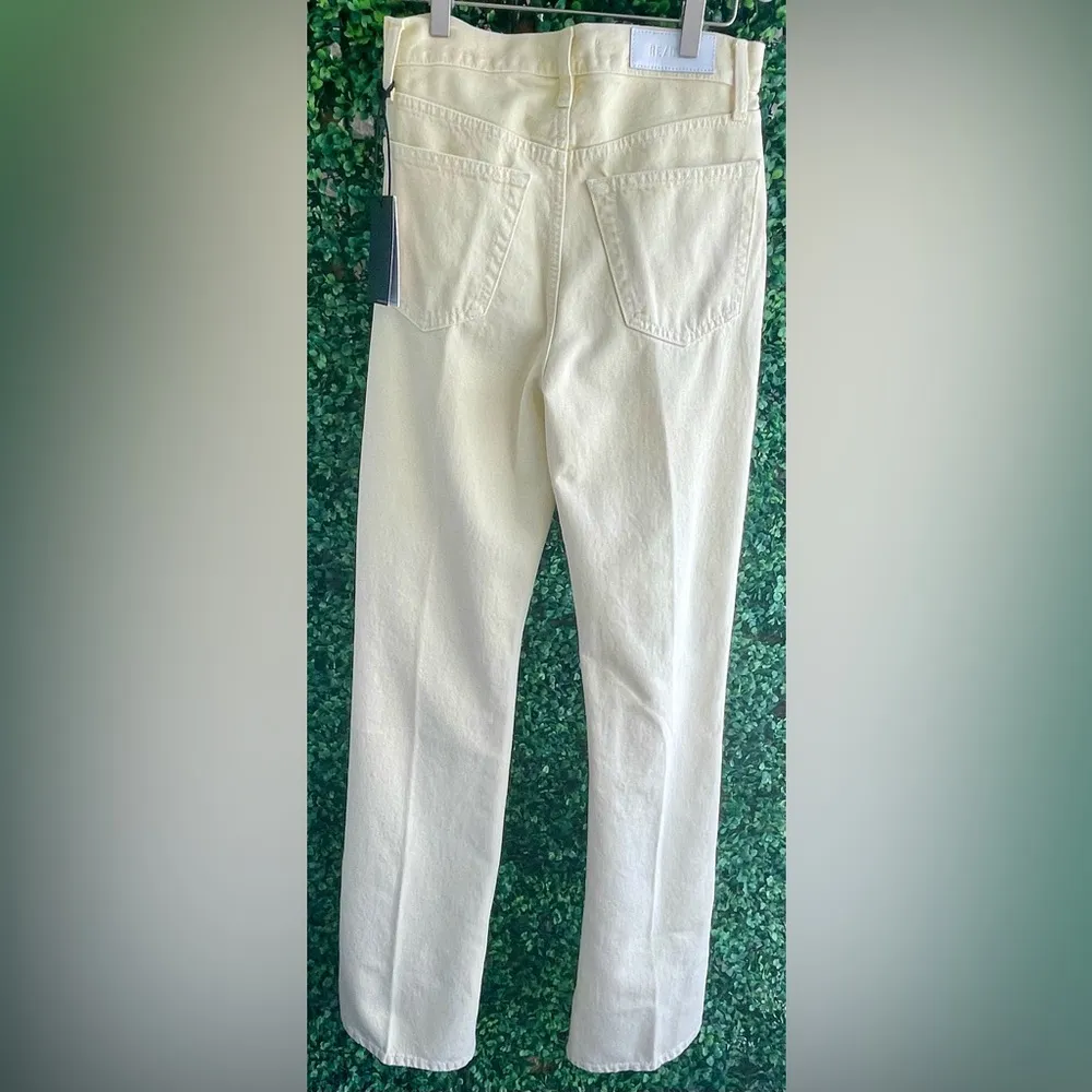 NWT - Re/Done 70’s Bootcut Jeans | Soft Yellow/Cream Color | Sz 25 Tall | Rare - Image 12