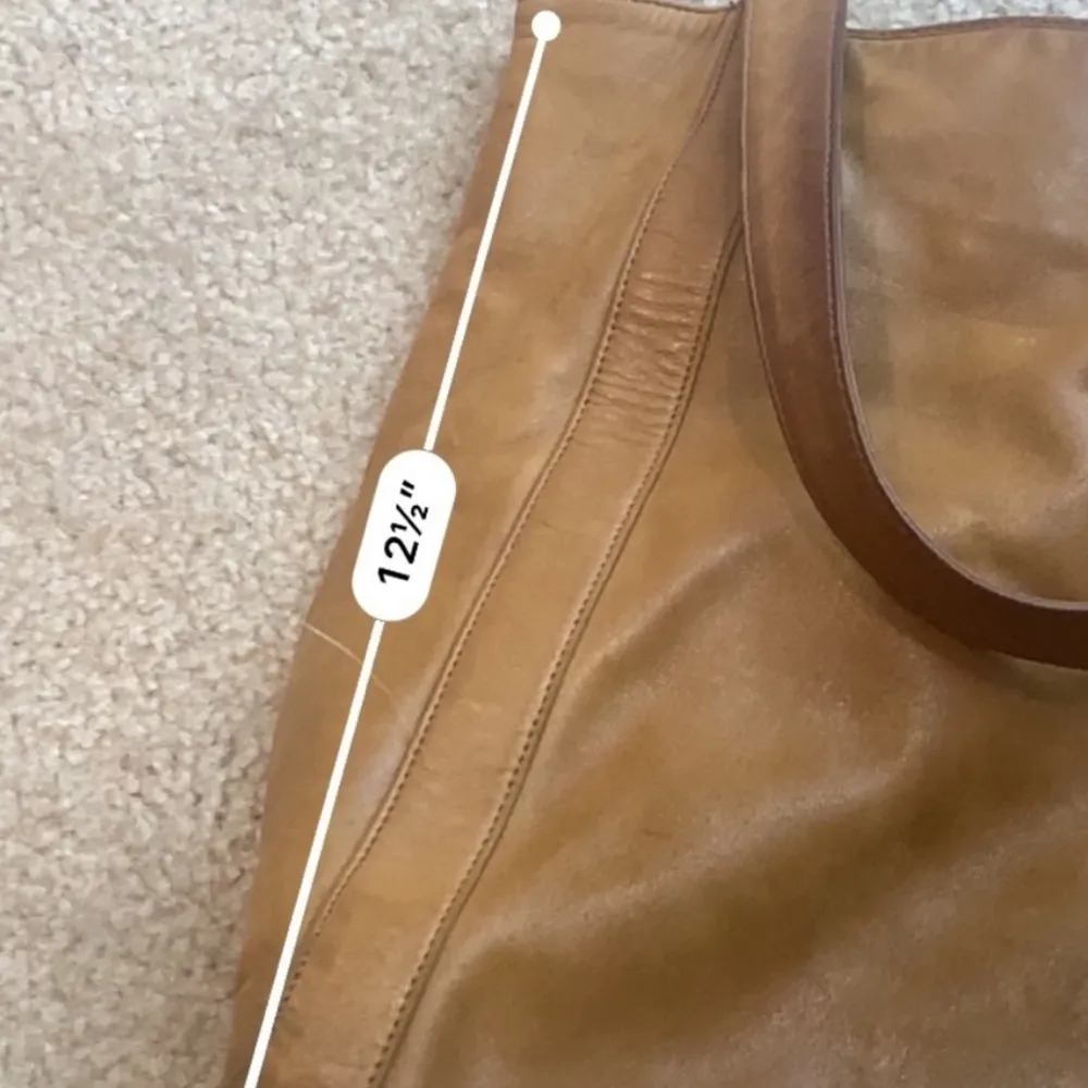 Donna Karan New York tan leather bag - Image 6