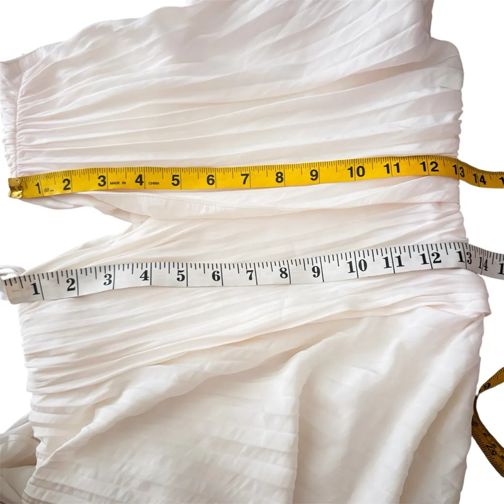 A.L.C. Dahlia one-shoulder cutout pleated crepe maxi dress NEW - Image 6