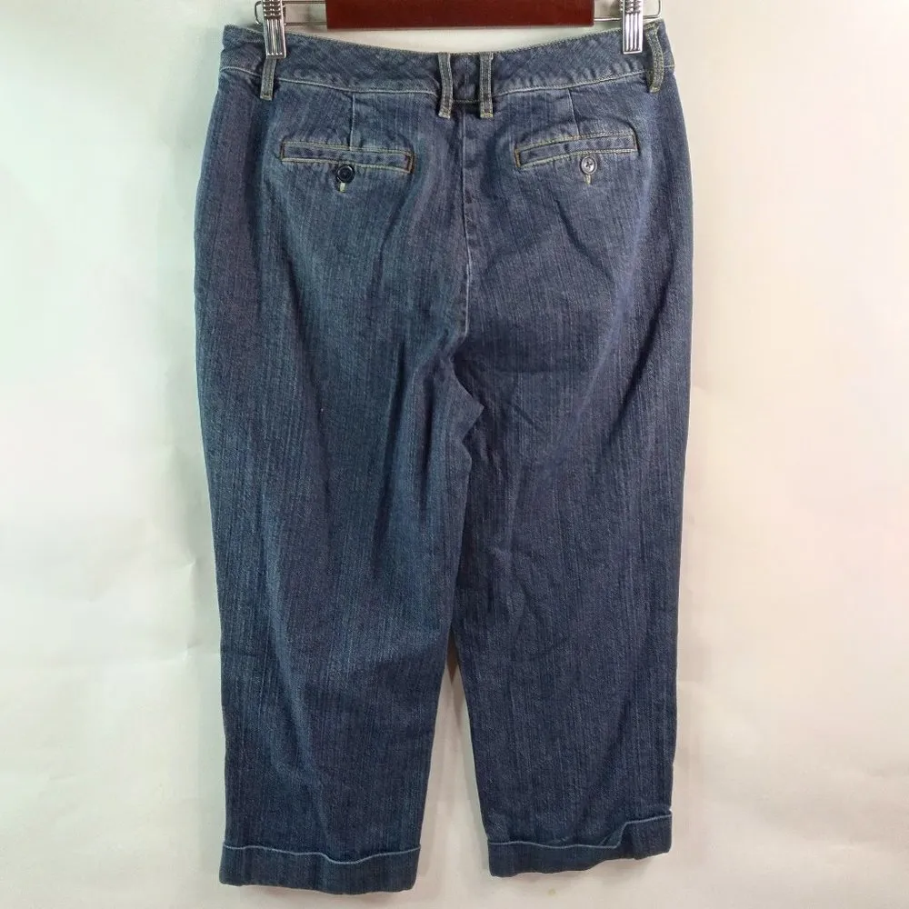 Talbots Stretch 8 Dark Jeans Capris - Image 3