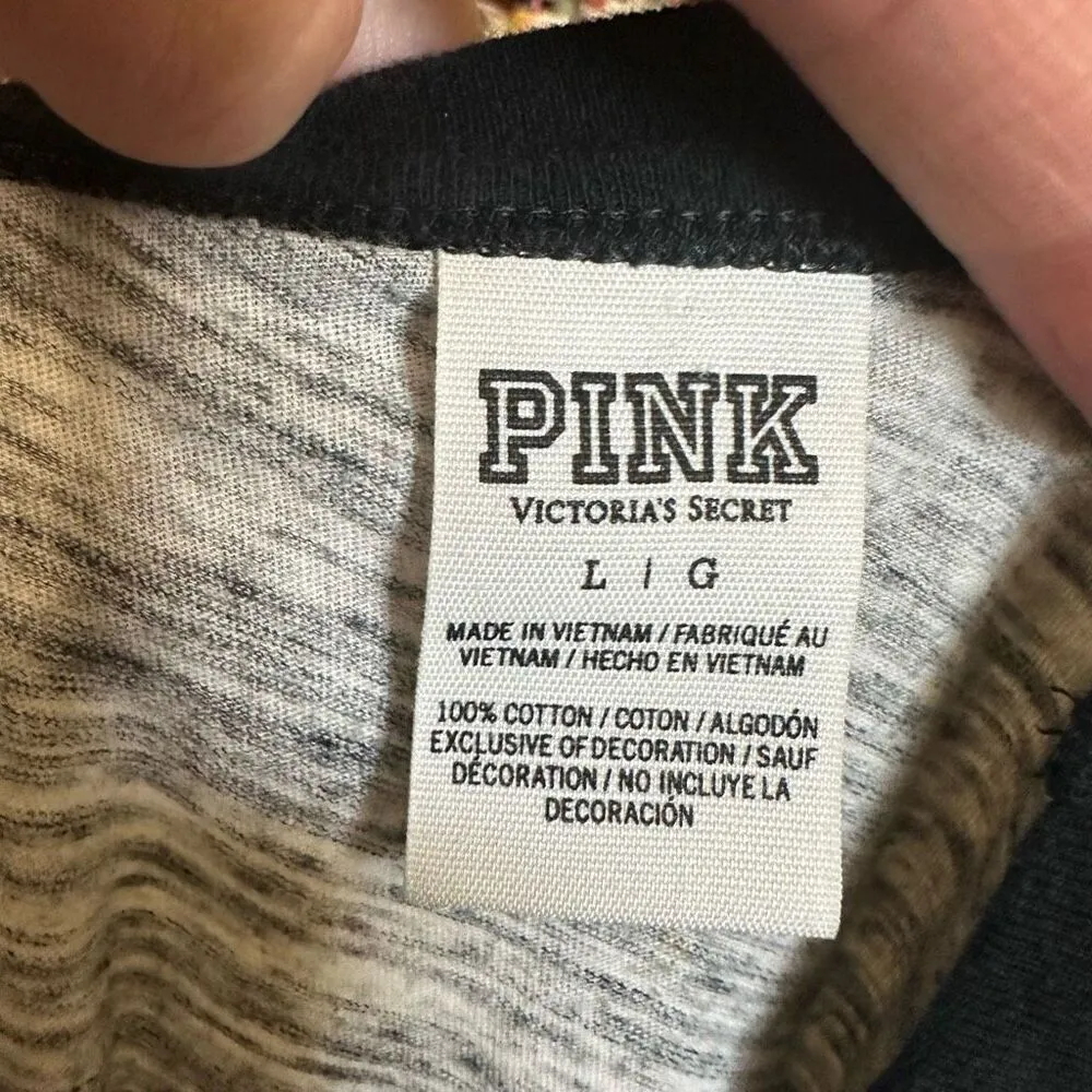 Victoria’s Secret sequined Holla Daze L basic tee - Image 3