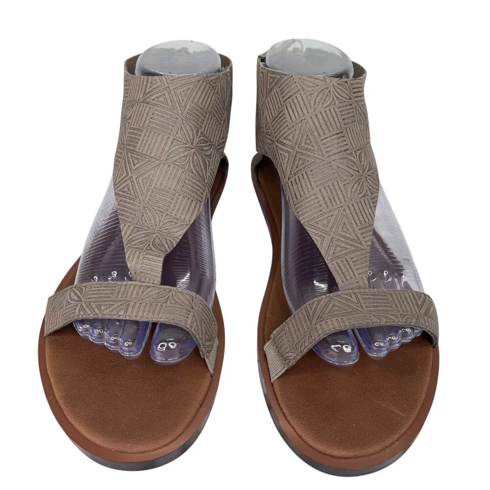 Sanuk Yoga Dawn T-Strap Sandals Brindle Taupe 9 - Image 2