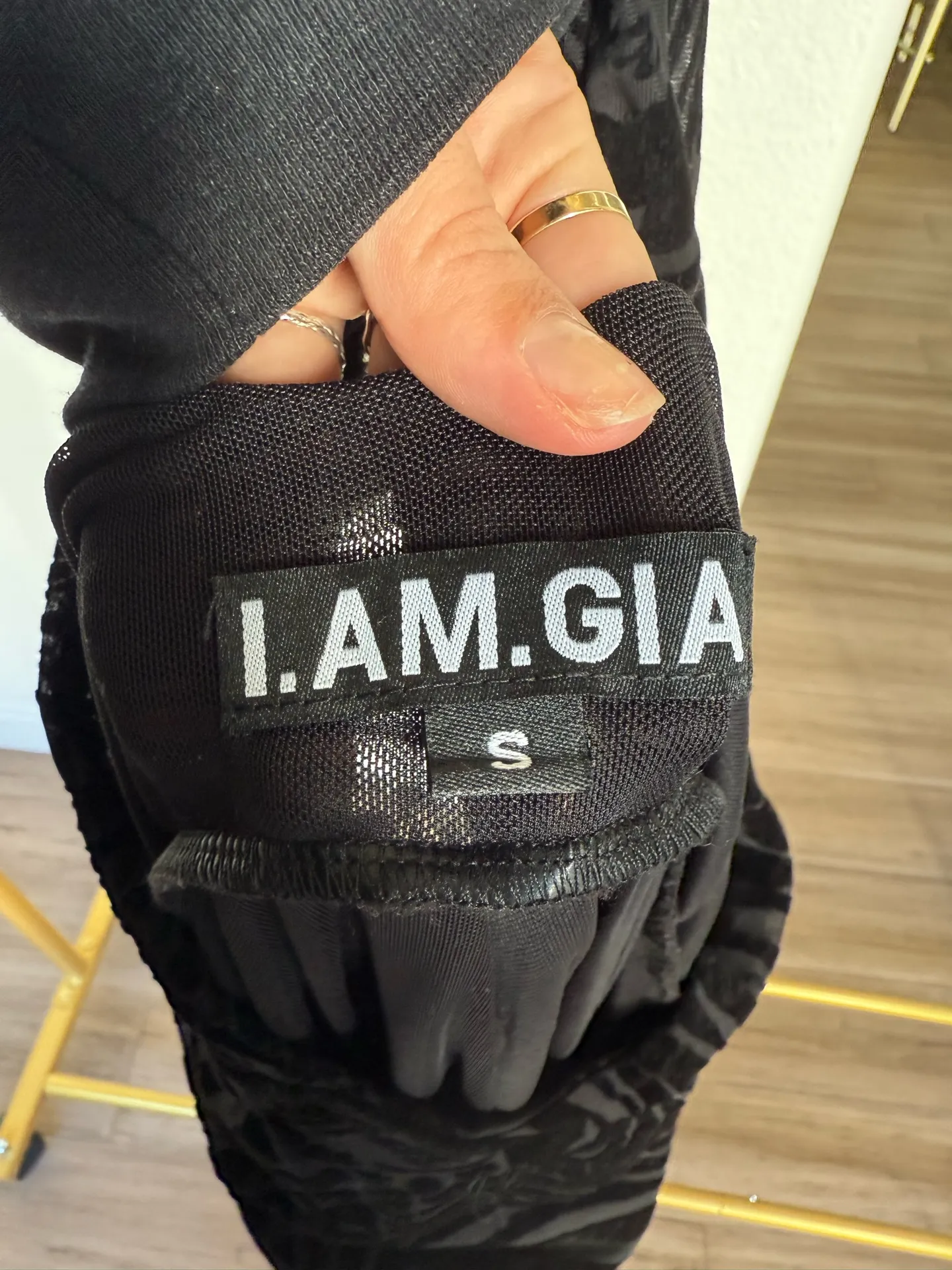 I am Gia black jumpsuit - Image 3