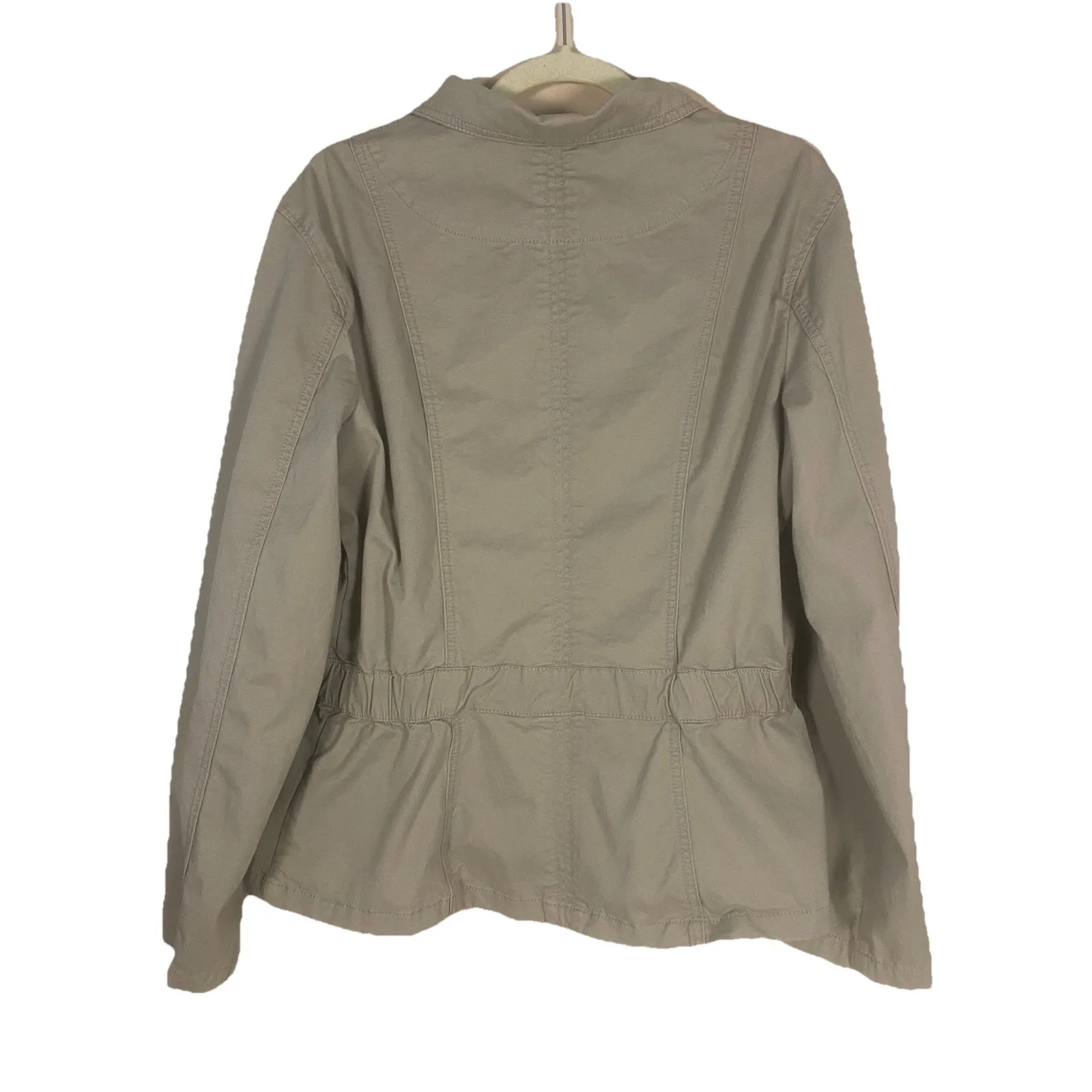 Riders Copper Womens Large Khaki Field Safari Jacket Tan Outdoor‎ Utility - Image 2