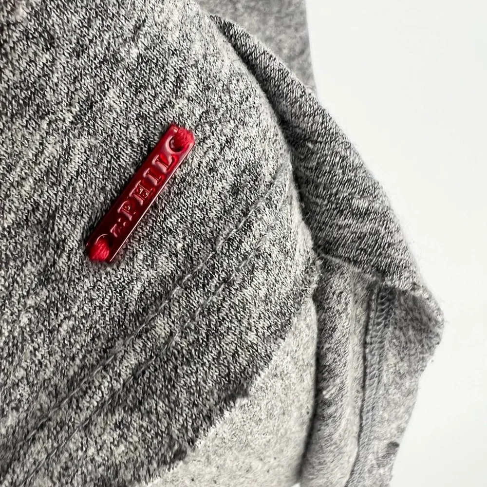 n:PHILANTHROPY Sleeveless Knit Dress Drawstring Waist Heather Gray M - Image 11