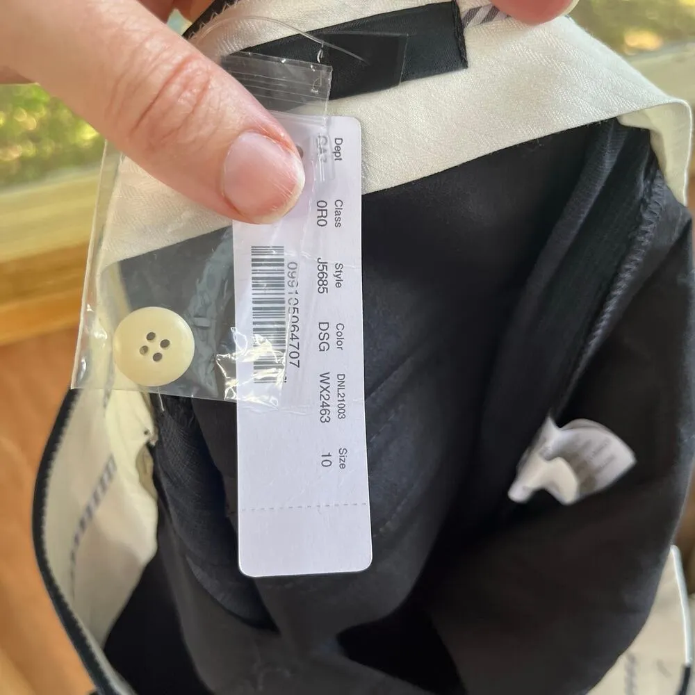 J.Crew Women's Stretch Wool Pleated Career Dress Pant Size 10. NEW - Image 6