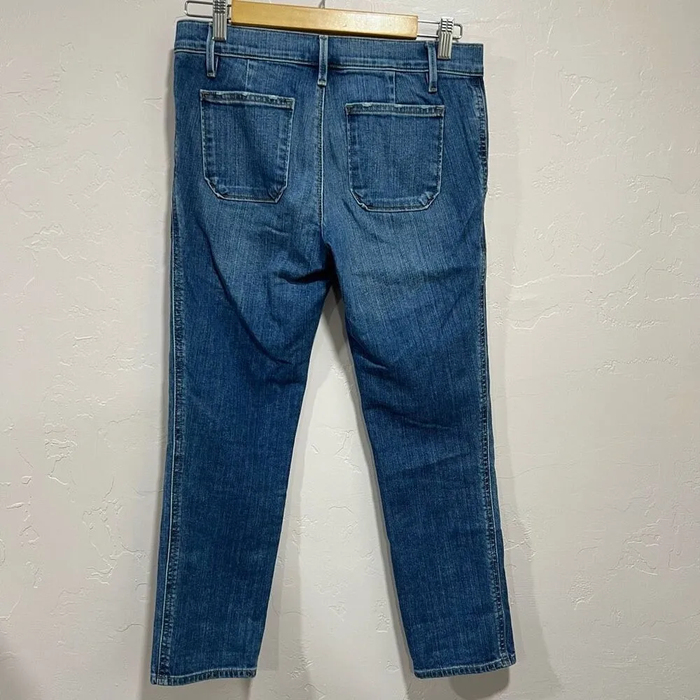 Ann Taylor Loft Relaxed Skinny Crop Light wash Blue Jean- Women's sz 24/00 - Image 4