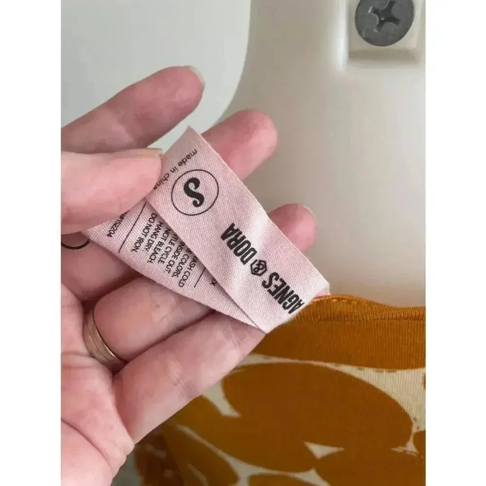 NWT Women's Agnes & Dora Dress - Size S - Yellow Big Gold Fun Dot Walker‎ - Image 6