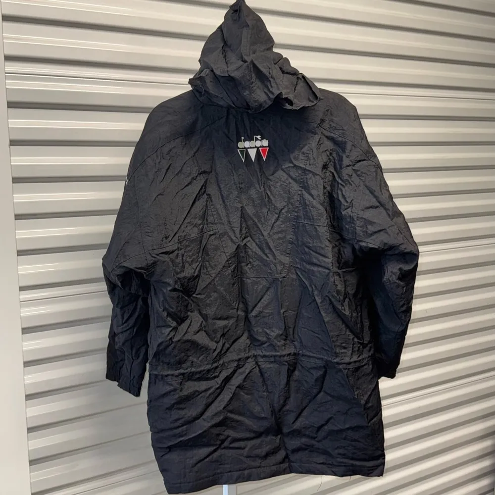Vintage Diadora Black Jacket coat Men's Size Medium Large - Image 7