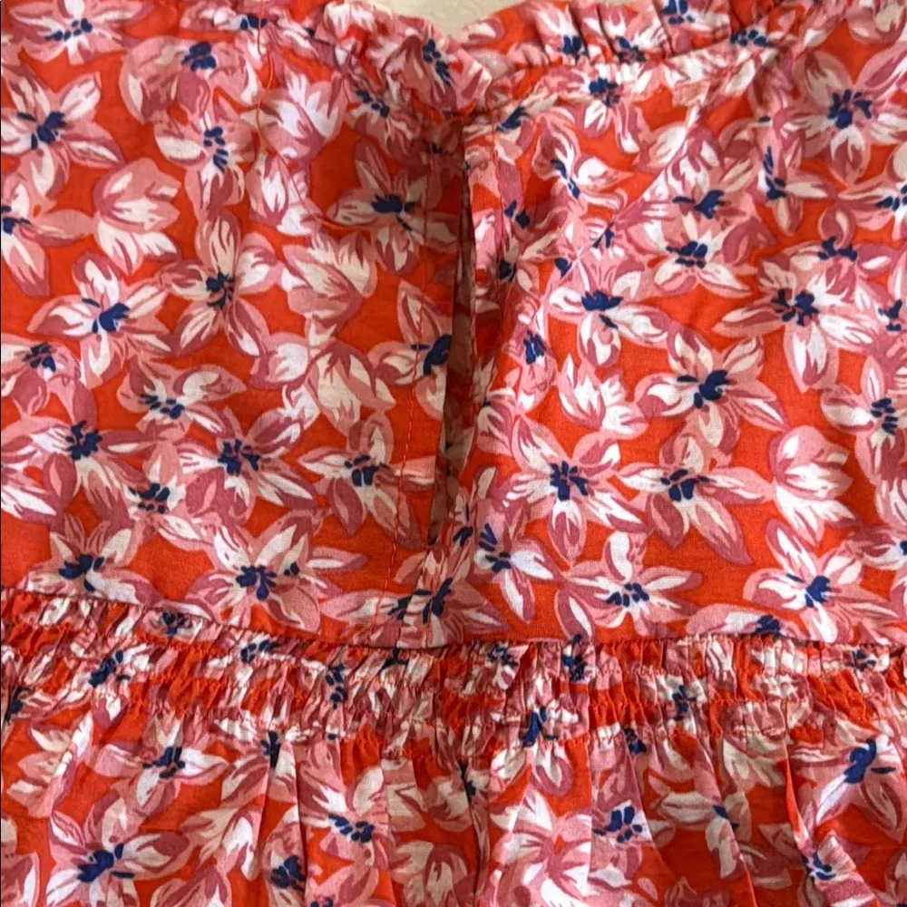 THML Orange Floral Blouse size S - Image 4