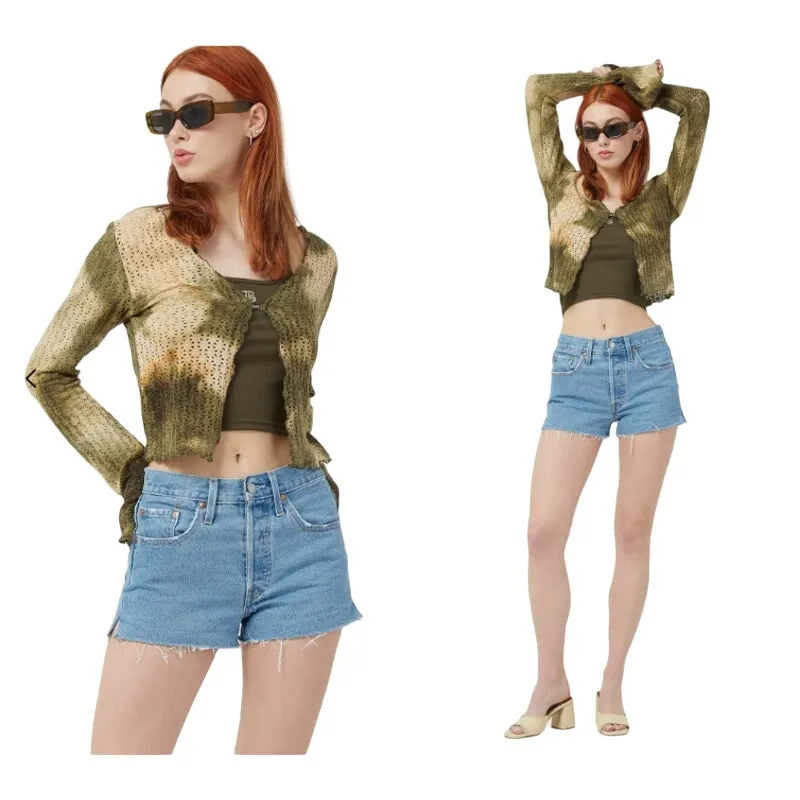 Levi's 501 Original Jean Shorts Cut-off High Rise Denim Ojai Stone W32 NWT - Image 2