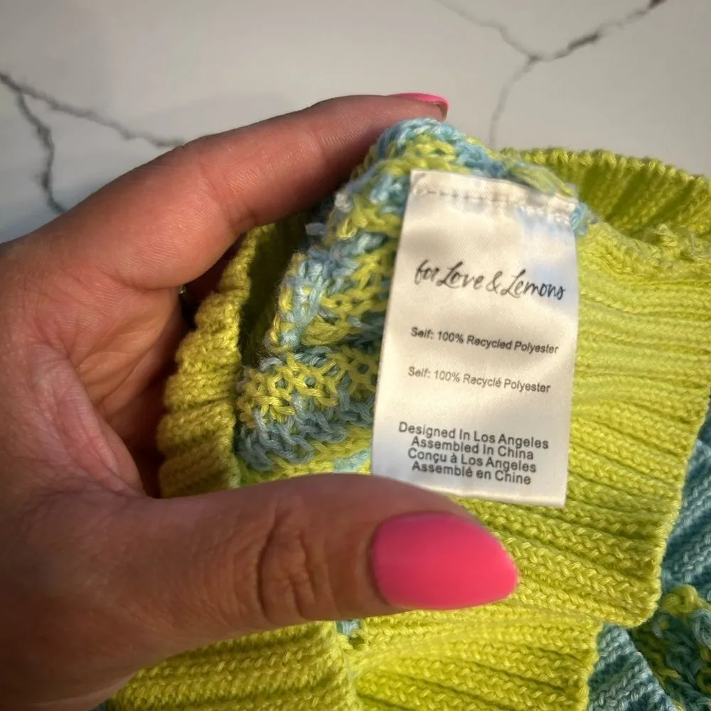 FOR LOVE & LEMONS Sweater Vest Top Medium - Image 4