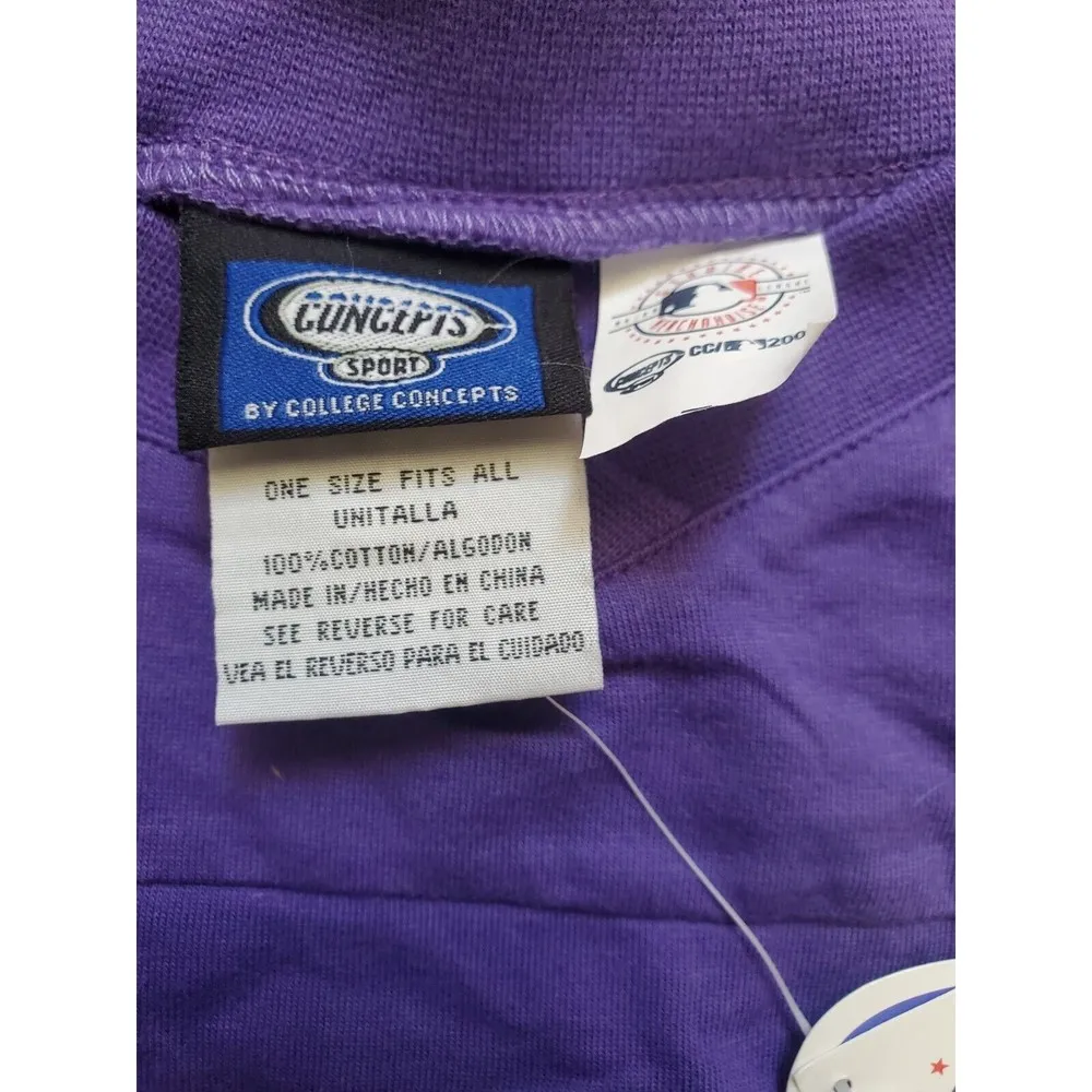 Colorado Rockies Baseball Unisex XL White Purple Long‎ Sleeve Shirt NWT - Image 3