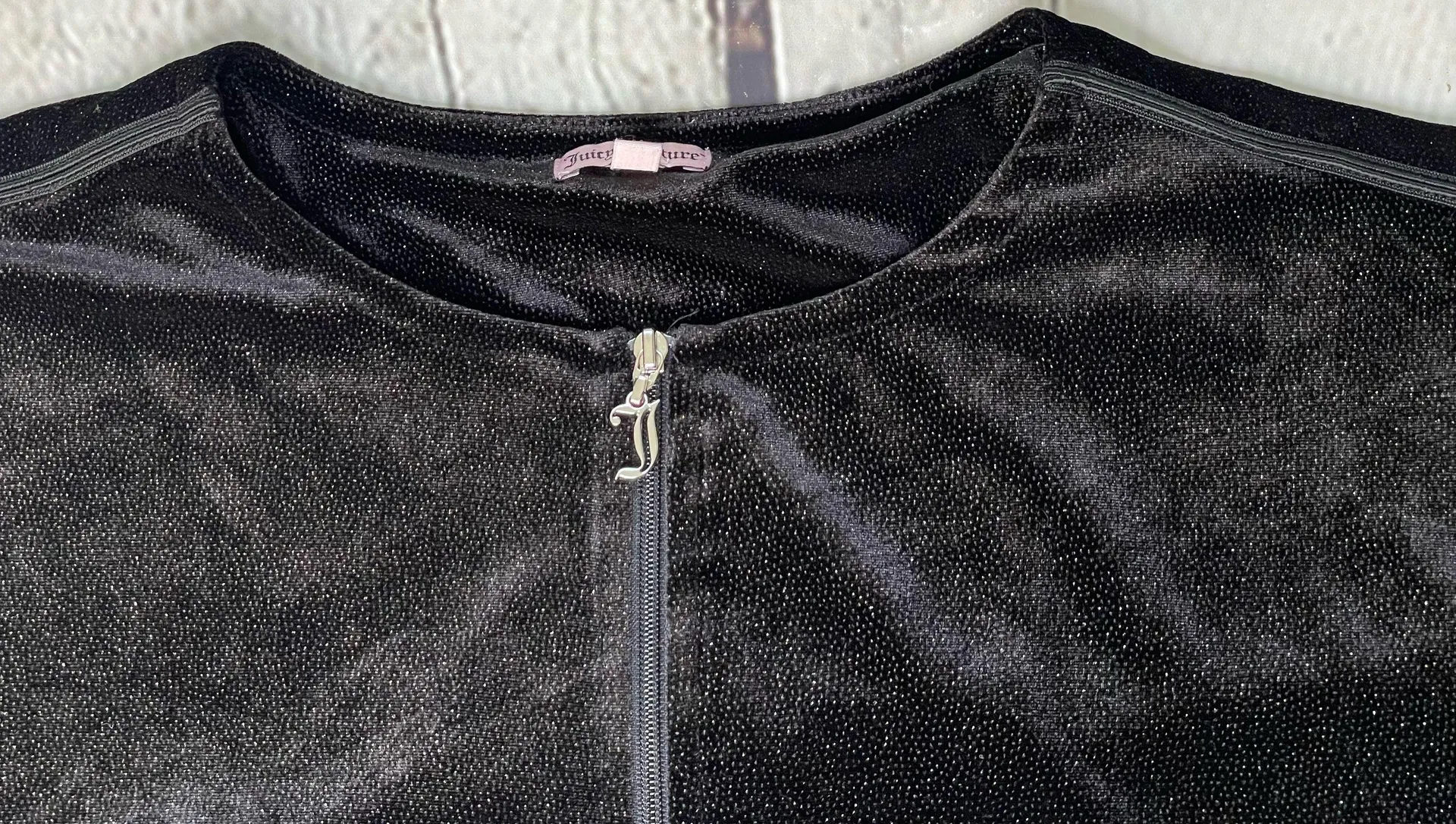 Black Sparkle Tracksuit Jacket - Image 9