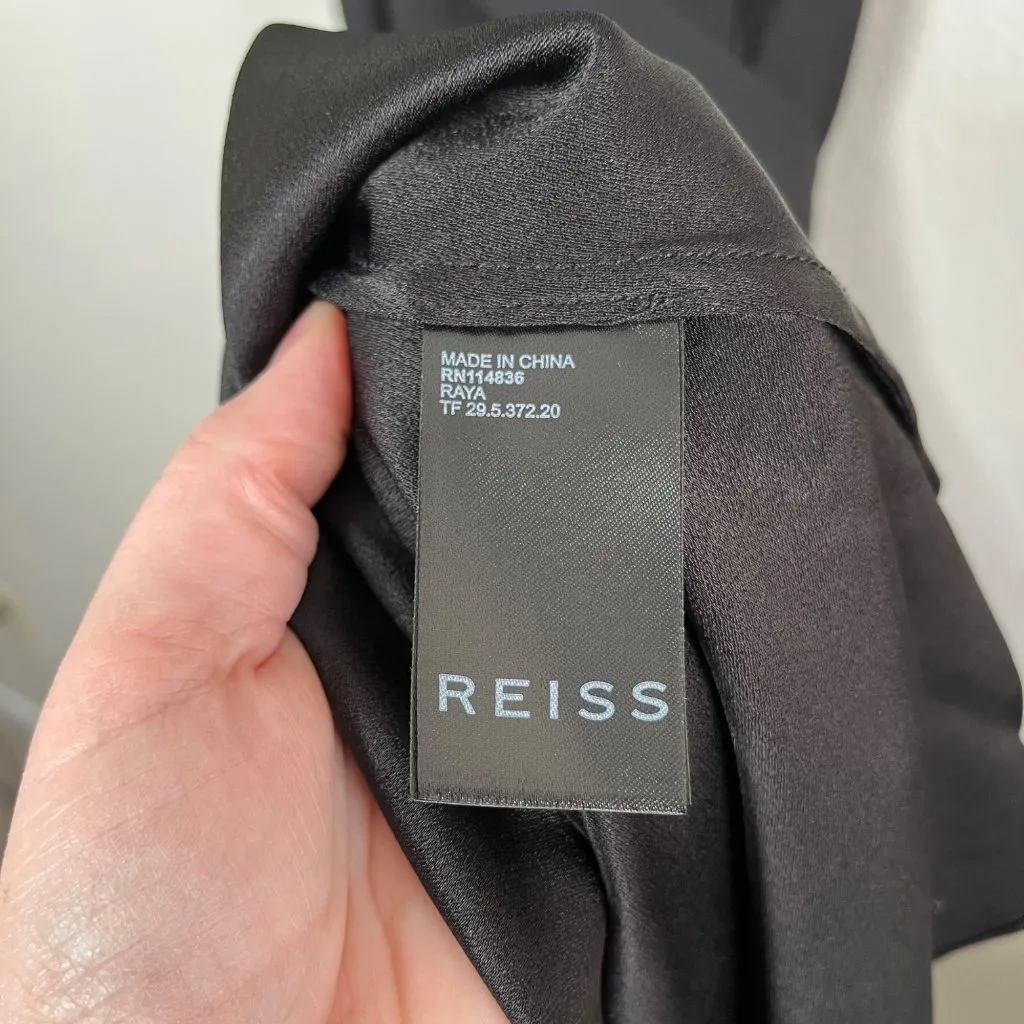 Reiss Womens Black Sleeveless Raya Belted Maxi Dress Size 4 - Image 12