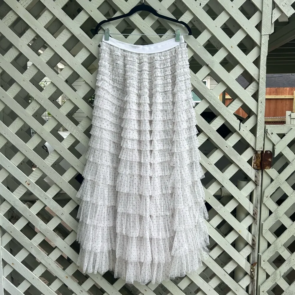 Free people Return Of The Ruffle Maxi Slip Skirt - Image 8