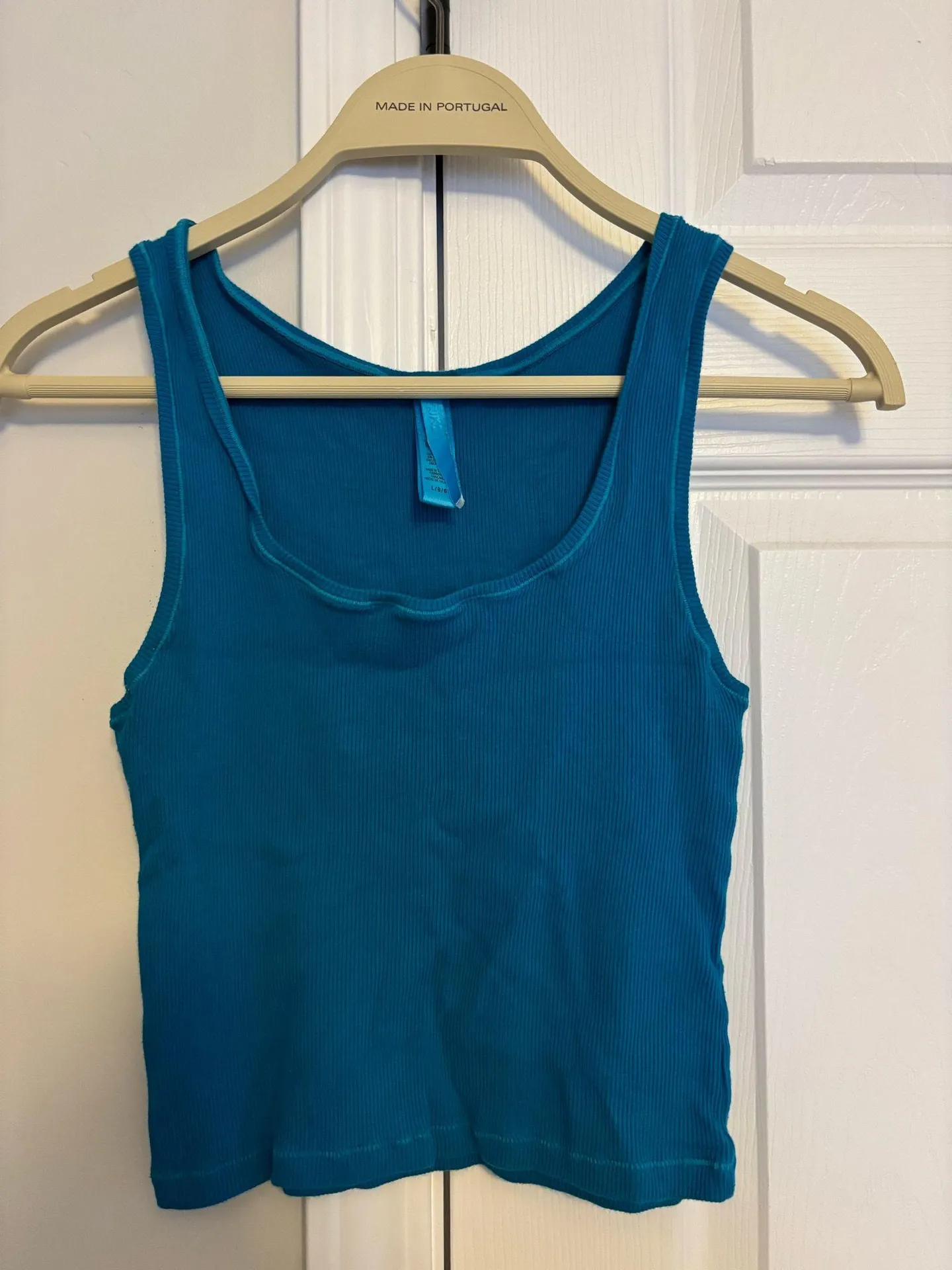 Cotton Ribbed Tank Top L - Image 4