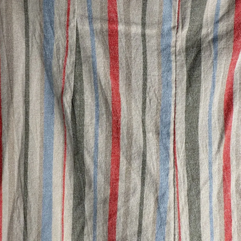 Free People Slim Flare Pull-On Pants Striped Sz S Retro Boho 70's Indie Coastal - Image 6