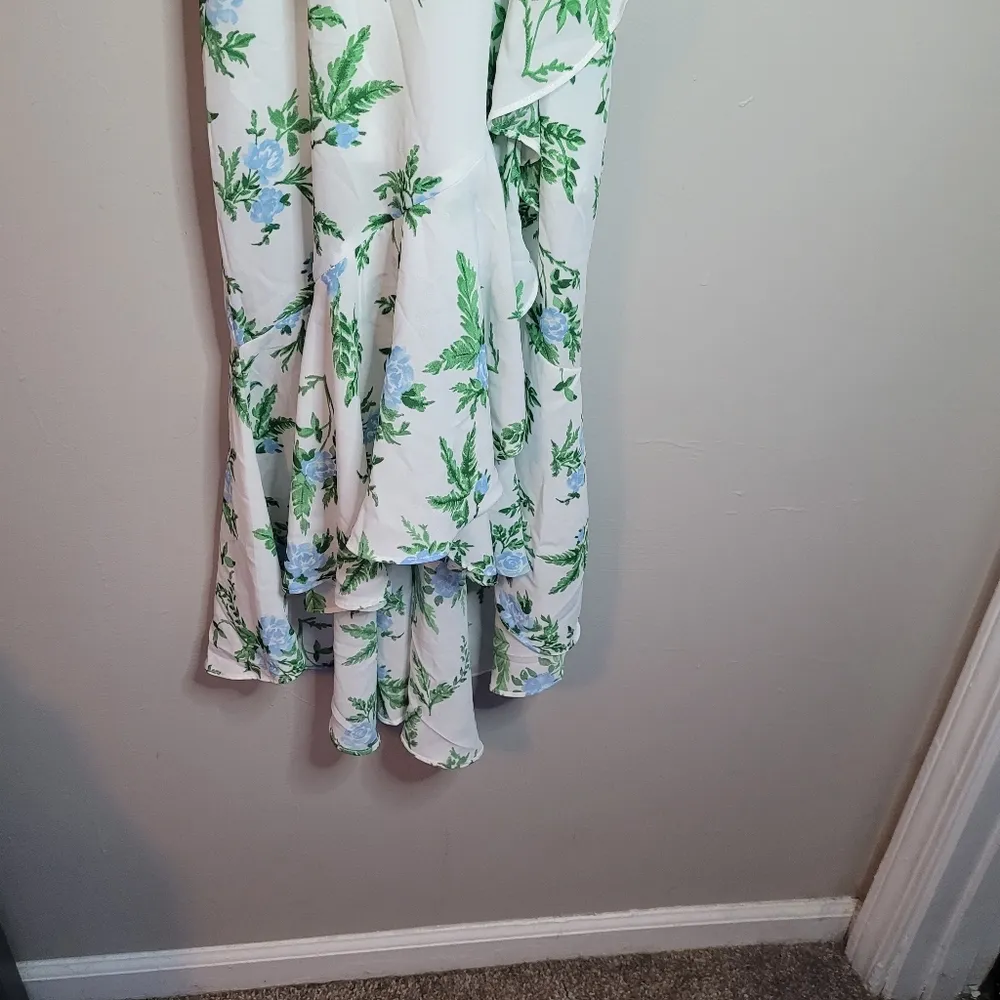 Disney Princess White Floral Print Ruffle Dress - Image 2