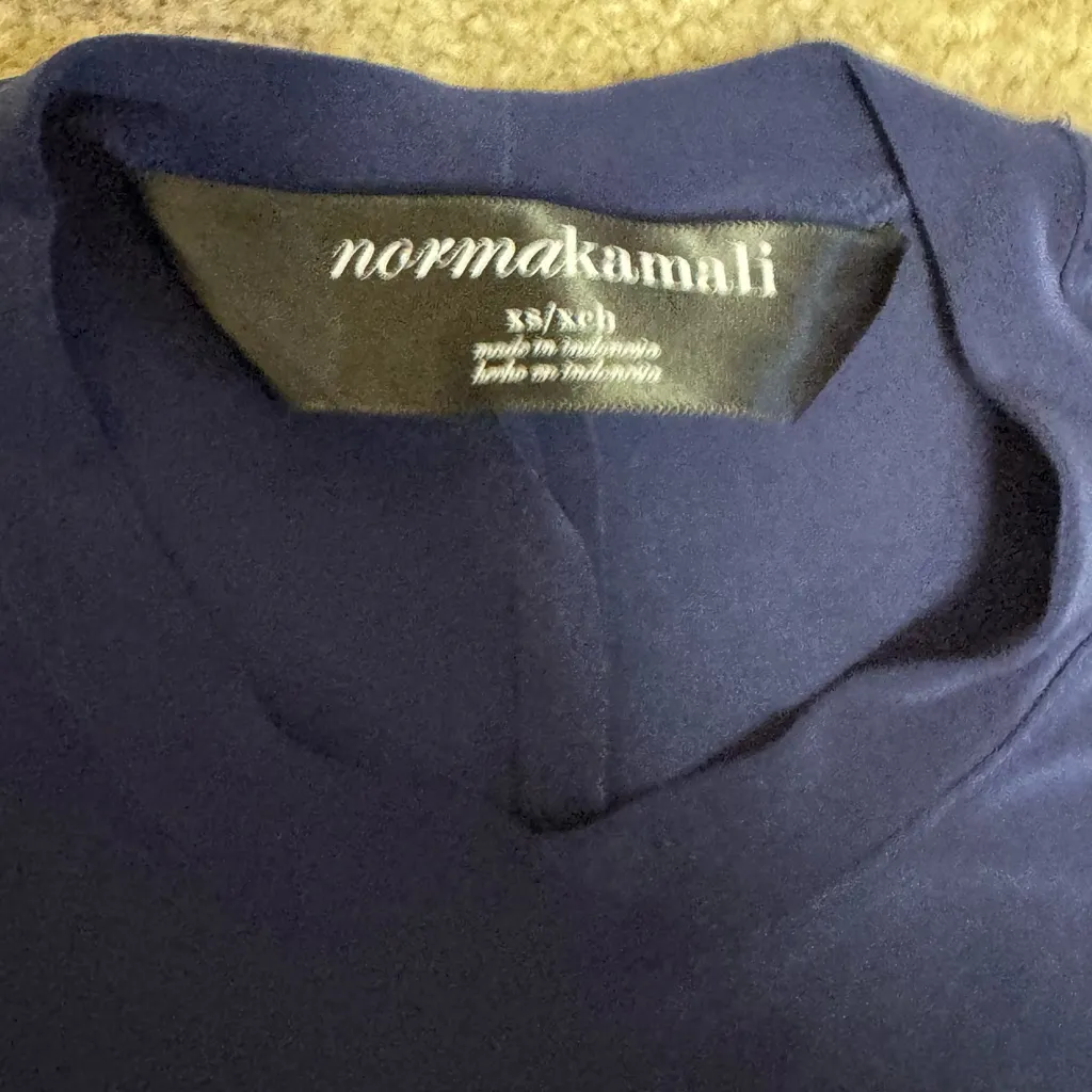 Norma Kamali Royal Blue Short Sleeve Top - Image 2