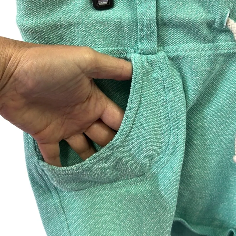 Lagaci Light Green Vacation Resort Wear Drawstring Waist 4 Pocket Shorts Medium - Image 3