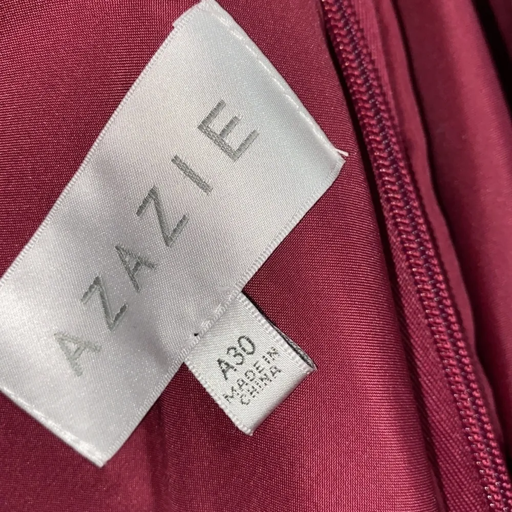 Azazie keyla dress gown wedding NWT size A 30 mulberry lined - Image 6