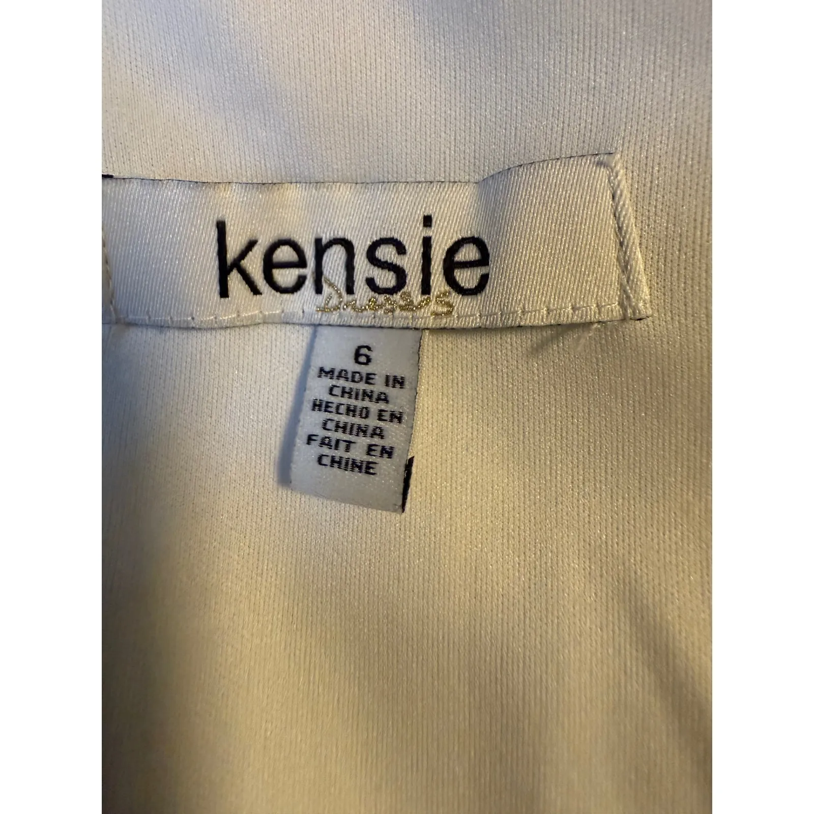 Kensie Floral pink blue Tie Fit Flare Dress 6 boho fairy whimsi romantic Y2K - Image 3