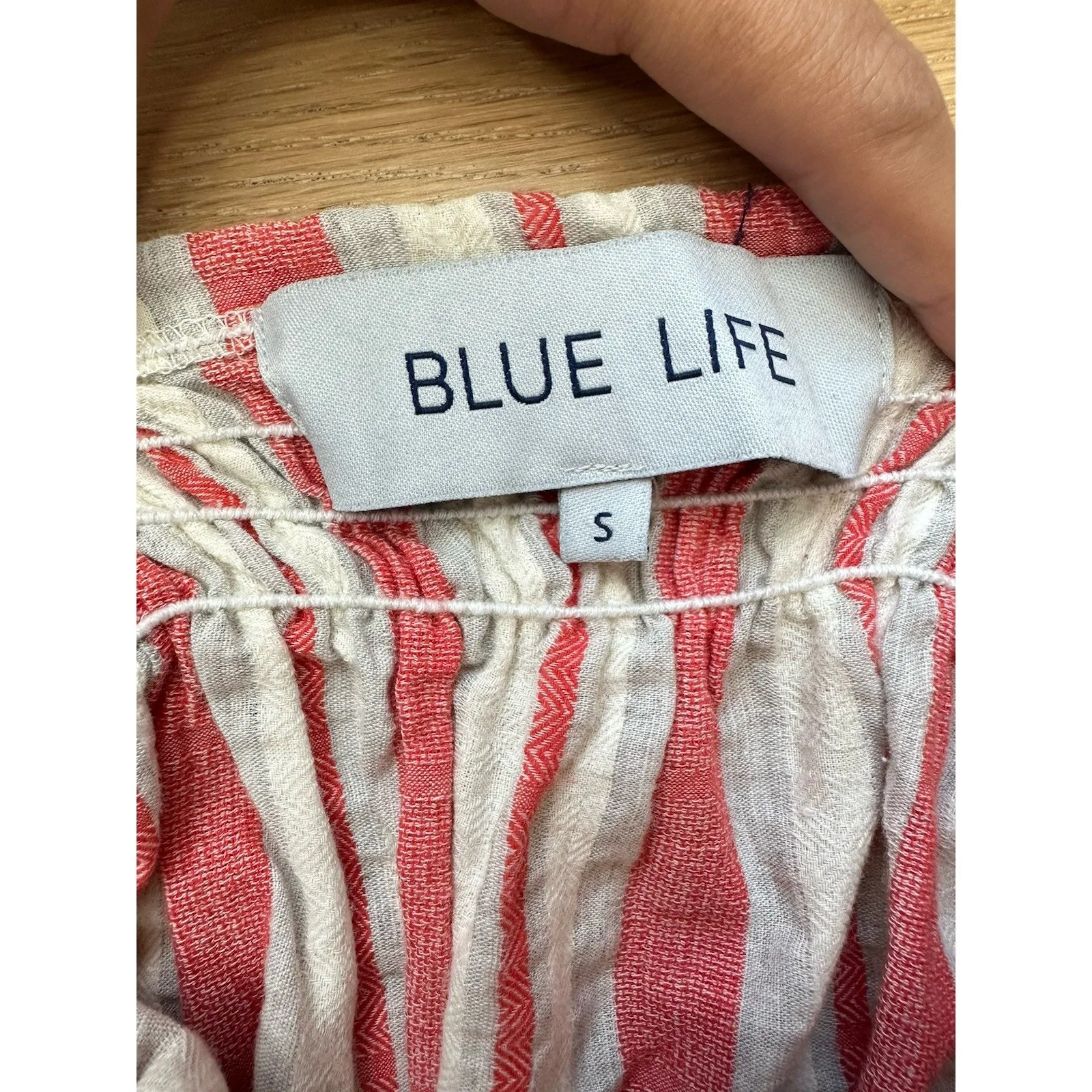 REVOLVE BLUE LIFE GOOD KARMA MINI SMOCKED DRESS SMALL 2239 - Image 4