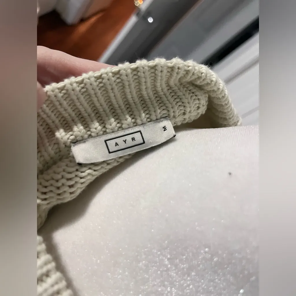 AYR Rugby Stripe Pullover Sweater Blue/White Sz Medium - Image 3