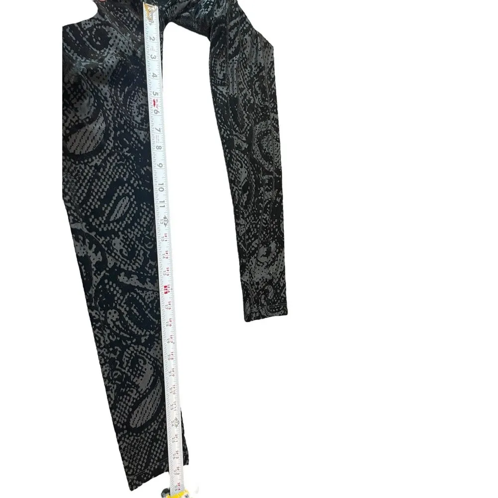 Topshop Nordstrom Black Velvet Burnout Elastic Waist Leggings 2 NWT - Image 10