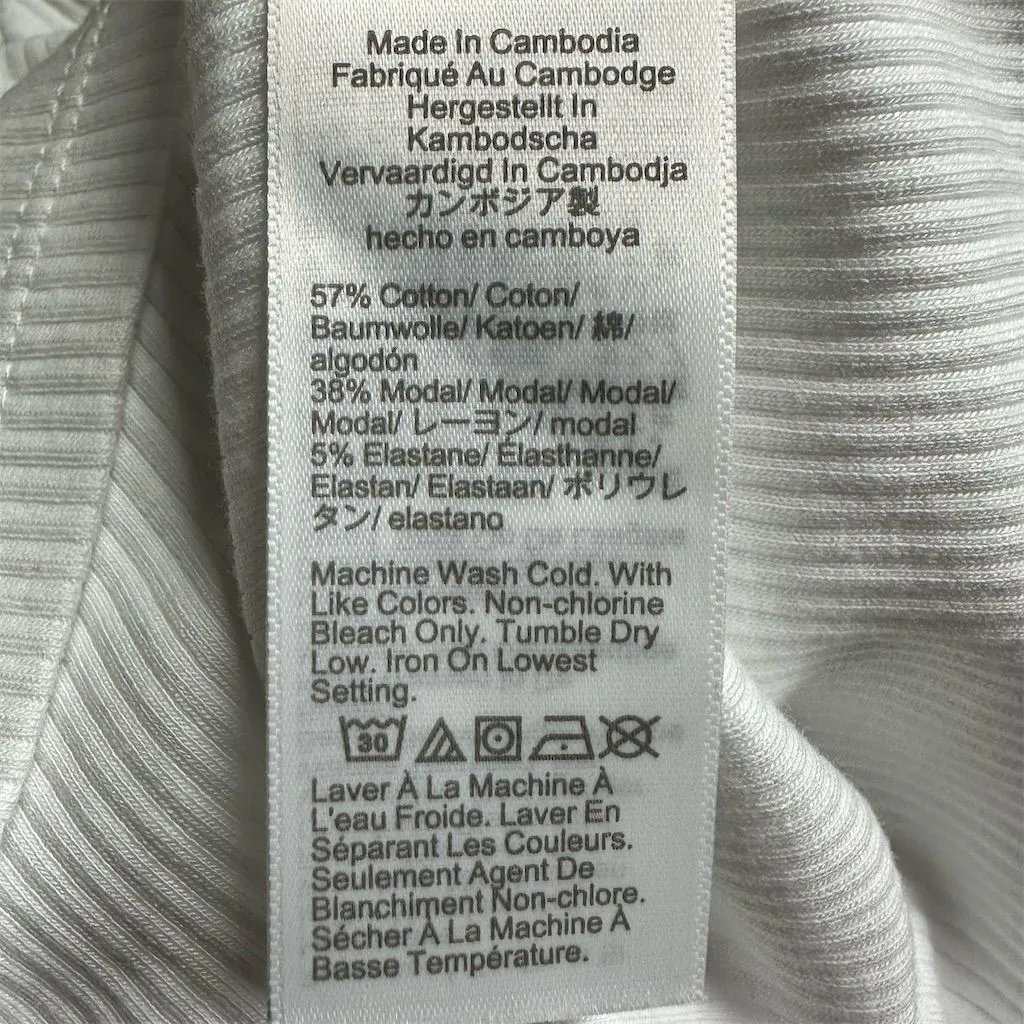 NWT J. Crew Factory Women's XXL Ribbed White Ruffle - Image 7