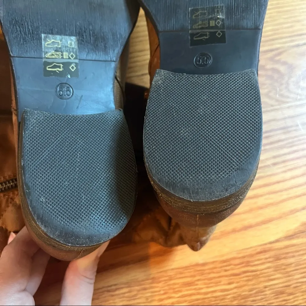 Steve Madden Northside Cognac Quilted Tall Boots 5.5 - Image 15