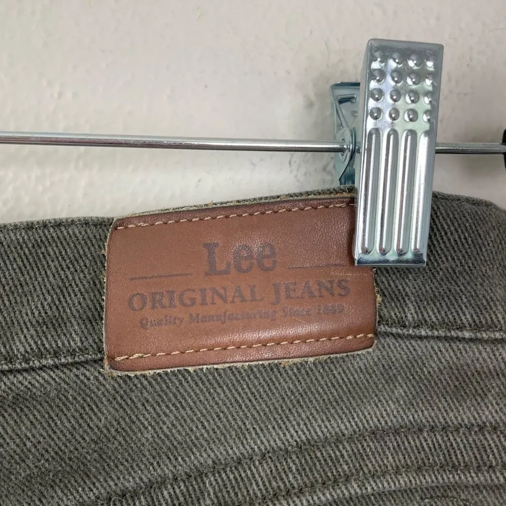 Vintage‎ 90s Lee Woman's Sz 10/ 29 Green High Rise Tapered Leg Mom Jeans - Image 6