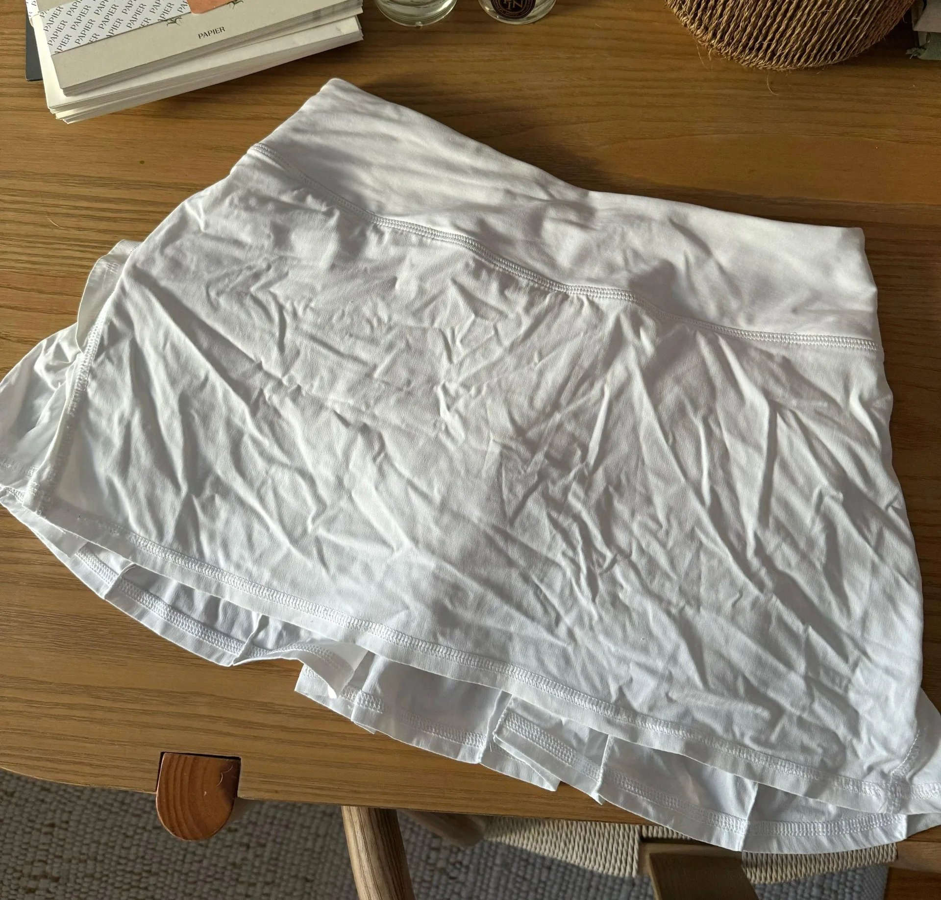 White Ruffle Tennis Skirt - Image 3