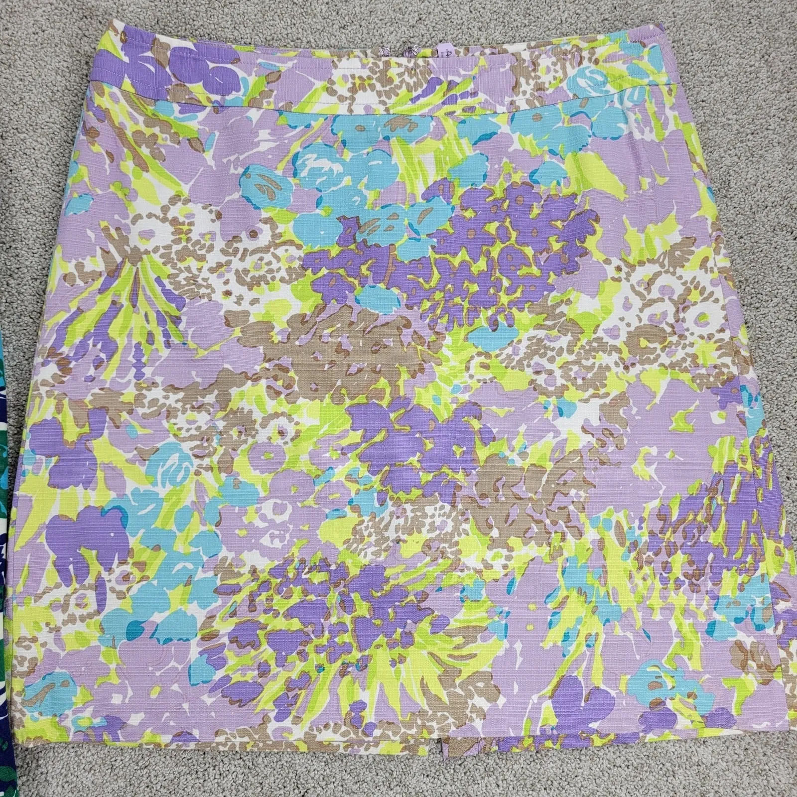 Talbots Womens Skirt 12 Green & Purple Lot of 2 Pencil Straight Stretch Casual - Image 6