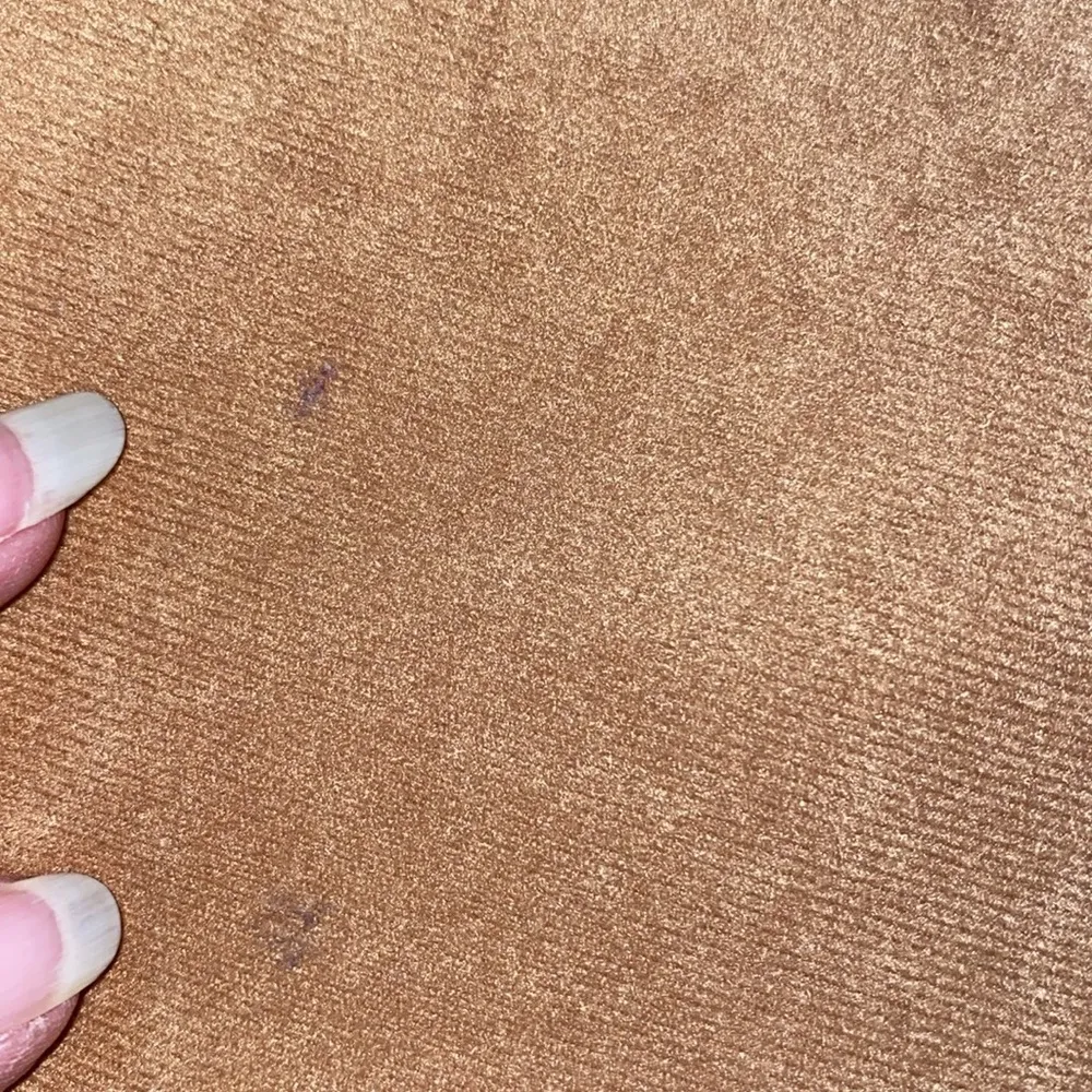 HANDMADE Tiered faux suede maxi skirt elastic stretchy waistband size M to L Tan Size M - Image 11