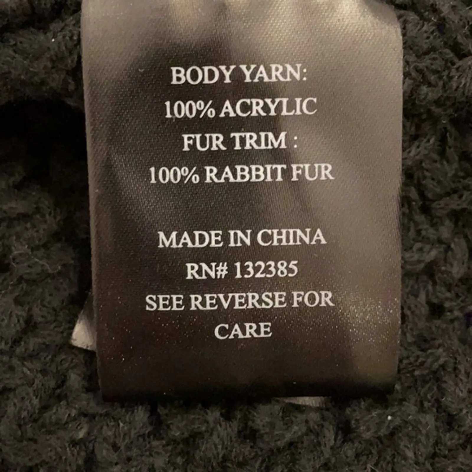 Love Token Knit Black Sweater Vest Shrug Trimmed in Rabbit Fur Womens Size XS - Image 9