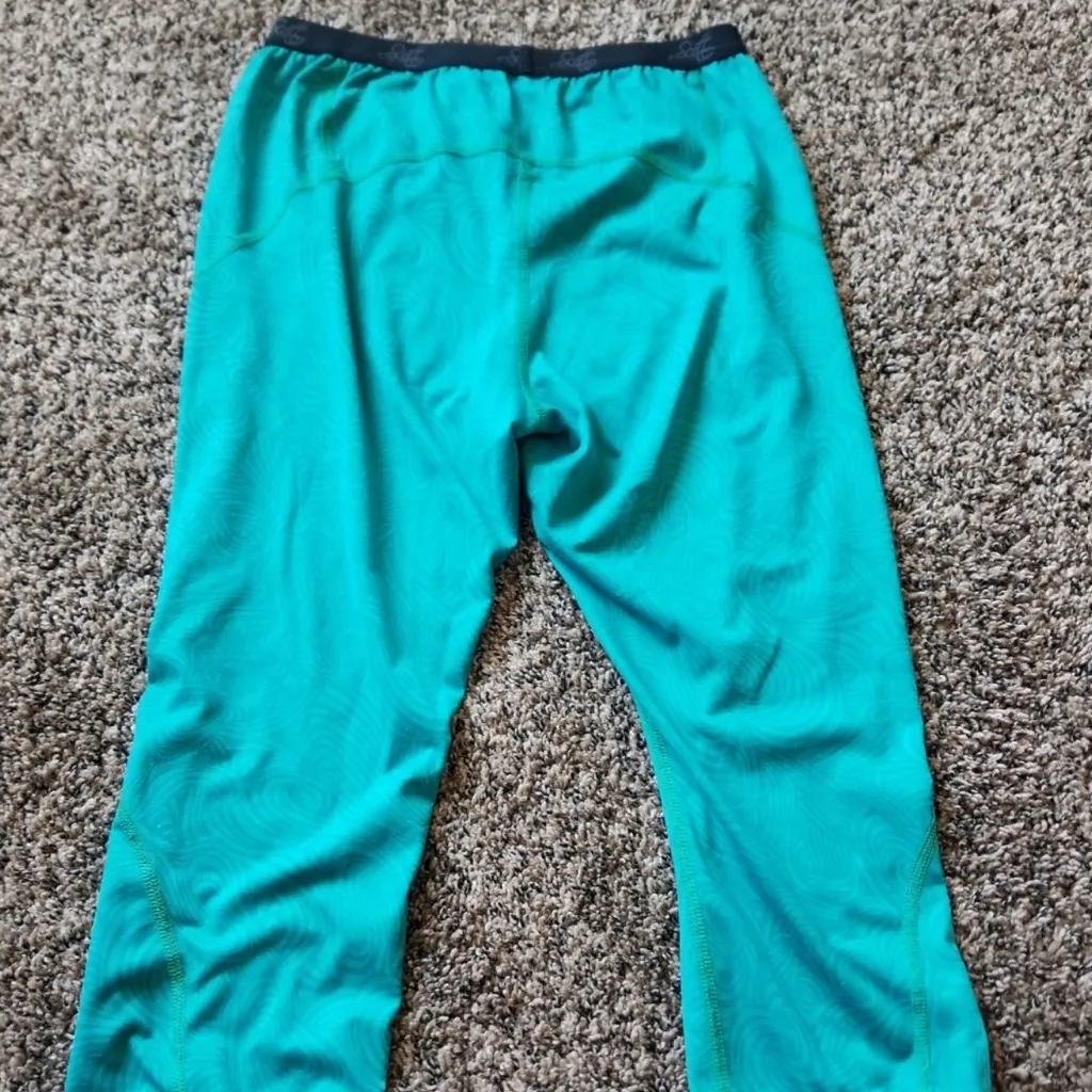 Scott Cropped Legging Pant Work Out Biker Medium 4 or 6 Blue - Image 2