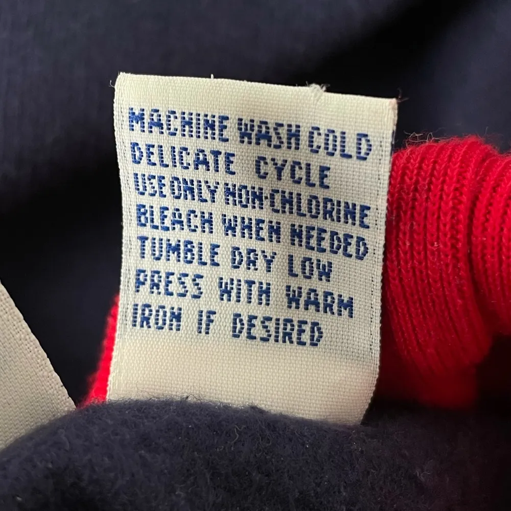 Baxter & Wells Wreath Turtle Neck Sweatshirt, Navy, Red, Green, Medium Blue - Image 8