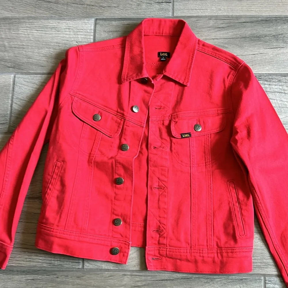 Lee vintage modern rider jacket in red - Image 2