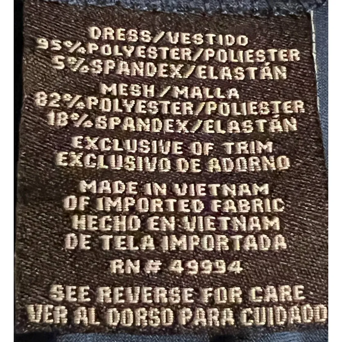 R & M Richards Women's Royal Blue Wrap Dress Sheer Bell Sleeves Size 20W - Image 7