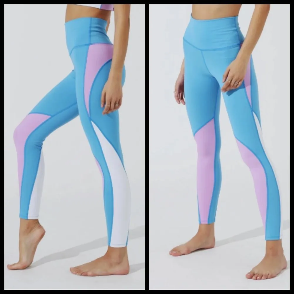 💕ELECTRIC & ROSE💕 Colorblock Set Viva Sports Bra + Nova Legging Large L NWT - Image 7